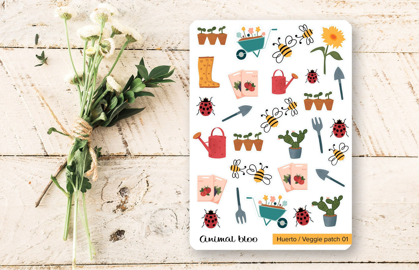 Pegatinas - Huerto y Jardín