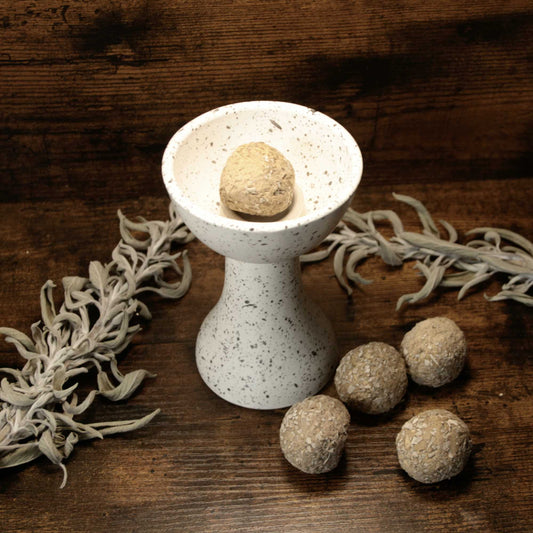 Kit de Copalera de Barro + Inciensos Artesanales en Cono / Bombitas defumación